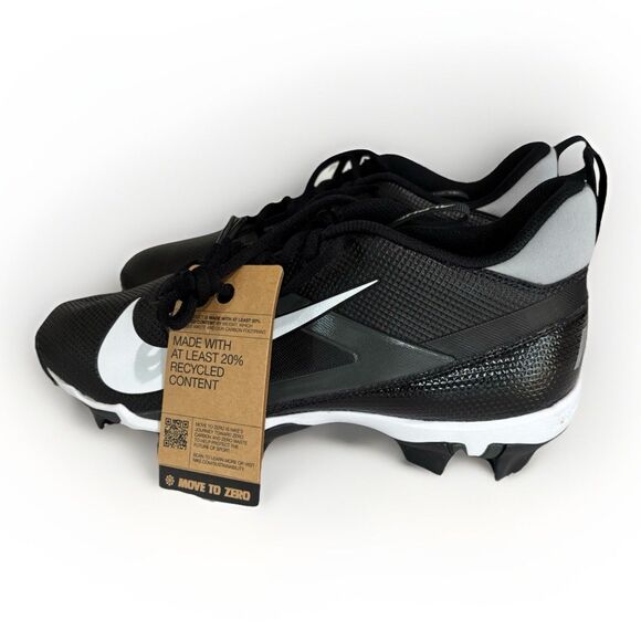 Nike Alpha Menace 4 Shark Black White Football Cleats FN0028-001 Mens Sizes 8.5 - Picture 1 of 8